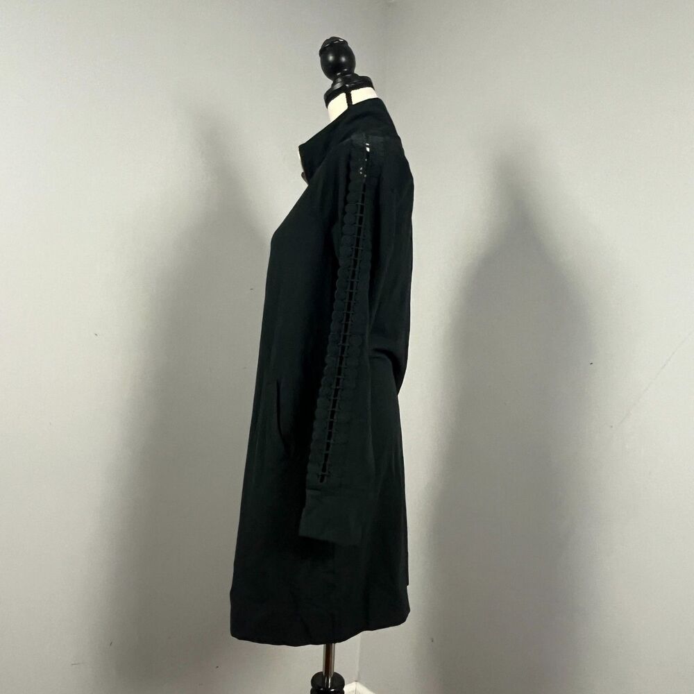 Lilly Pulitzer Skipper Solid Popover Dress Onyx Black Long Sleeve Women's Medium - Picture 4 of 7